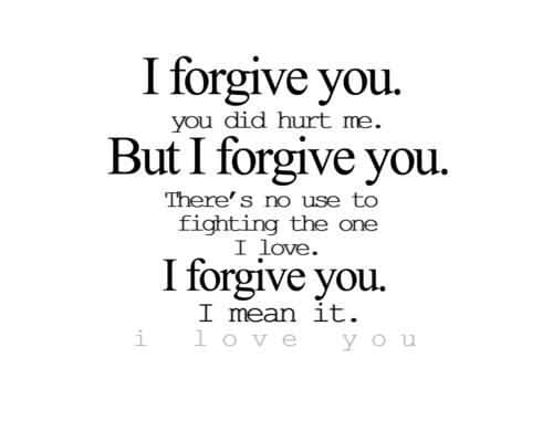 i will forgive you