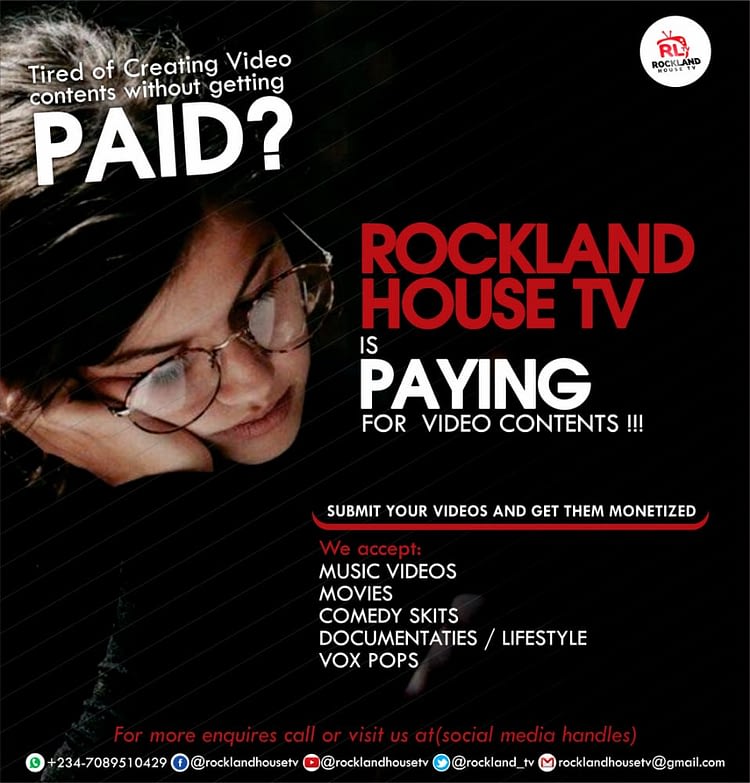 Monetize your content on Rockland House TV 1 Rockland House TV